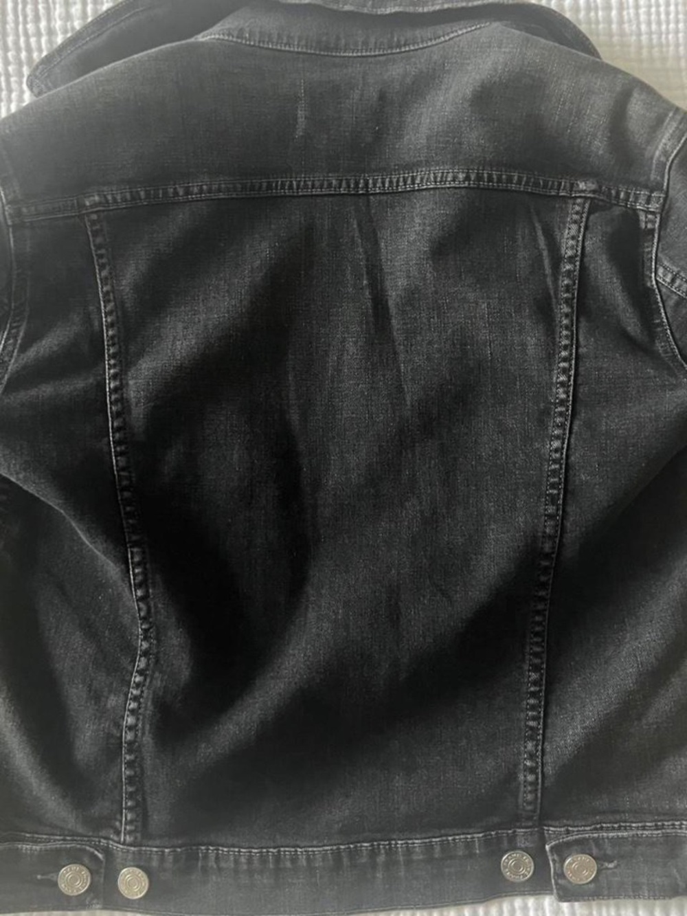FRAME women’s le vintage organic cotton denim jacket in black oak - Picture 5 of 5